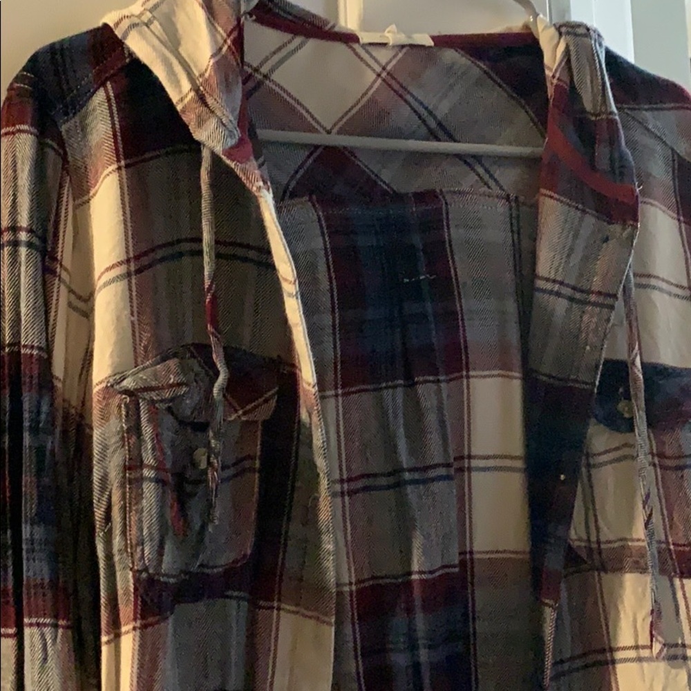 Hooded flannel